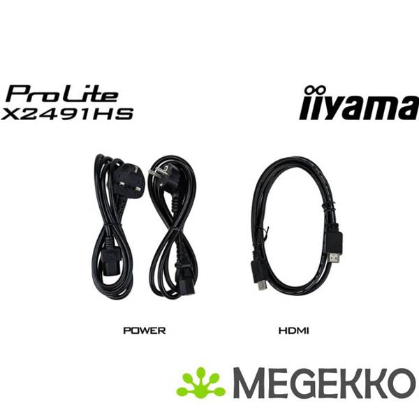 Grote foto iiyama prolite x2491hs b1 24 full hd ips monitor computers en software overige computers en software