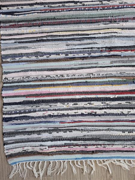 Grote foto vintage chindi tapijt rag rug handgeweven huis en inrichting karpetten