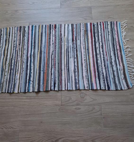 Grote foto vintage chindi tapijt rag rug handgeweven huis en inrichting karpetten