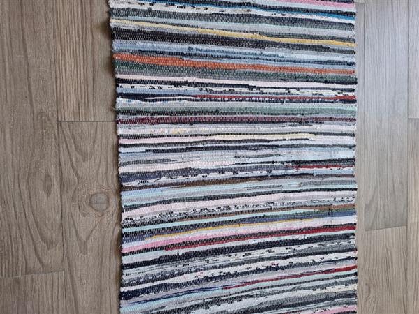 Grote foto vintage chindi tapijt rag rug handgeweven huis en inrichting karpetten