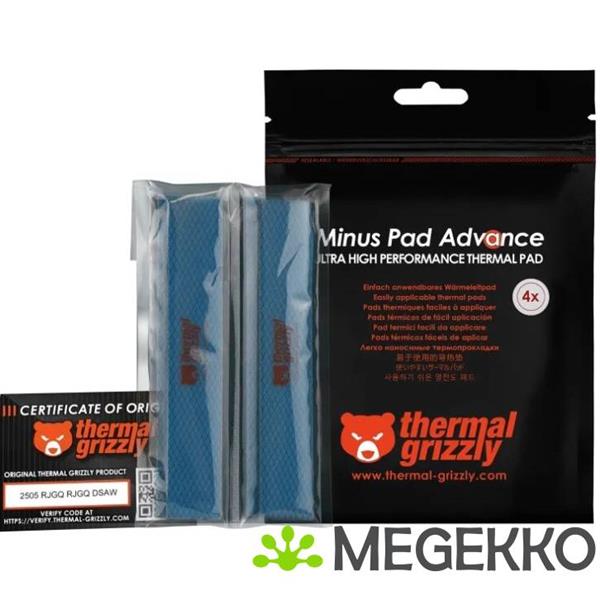 Grote foto thermal grizzly minus pad advance 120x20x3 0 mm 4 pcs computers en software behuizingen en kasten