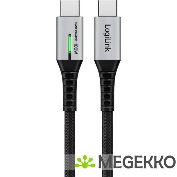 Grote foto logilink cu0434 usb kabel usb 3.2 gen 2x2 2 m usb c zwart computers en software overige