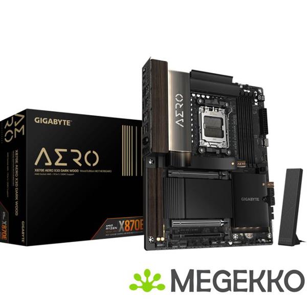 Grote foto gigabyte x870e aero x3d dark wood computers en software moederborden