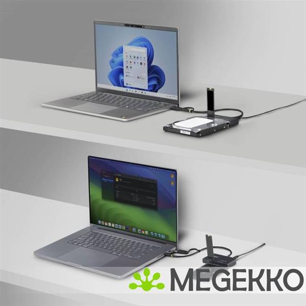 Grote foto startech.com usb31csat3m2e basisstation voor opslagstations usb 3.2 gen 2 3.1 gen 2 type c zwart computers en software harde schijven