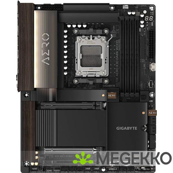 Grote foto gigabyte x870e aero x3d dark wood computers en software moederborden