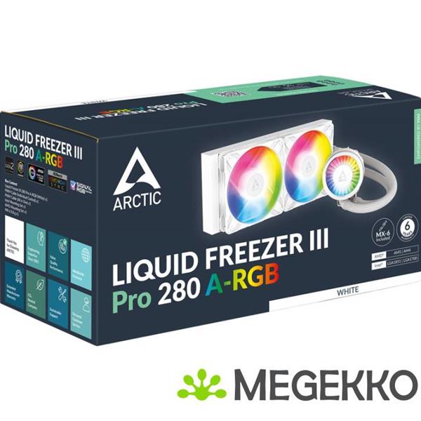 Grote foto arctic liquid freezer iii pro 280 a rgb white computers en software behuizingen en kasten