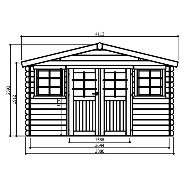 Grote foto nieuw tuinhuis dole autoclave s8384 1 tuin en terras tuinhuisjes en blokhutten