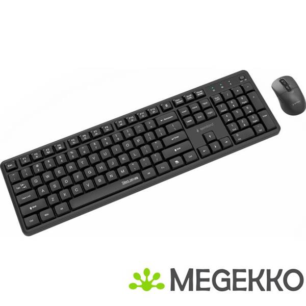 Grote foto gembird kbs wms 01 toetsenbord inclusief muis kantoor rf draadloos qwerty us international zwart computers en software overige computers en software
