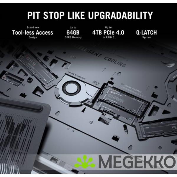 Grote foto asus rog strix scar 18 g835lw sa086w 18 core ultra 9 rtx 5080 gaming laptop computers en software overige computers en software