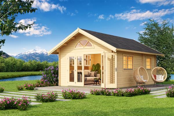Grote foto blokhut chalet caroline 2.3 40mm tuin en terras tuinhuisjes en blokhutten