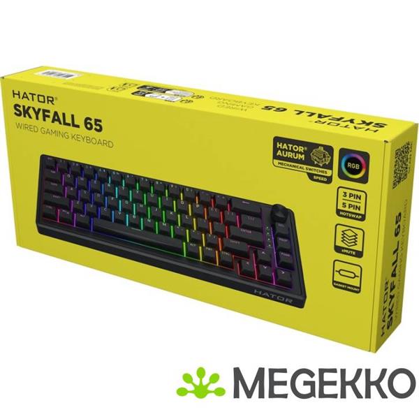 Grote foto hator skyfall 65 wired mechanisch gaming toetsenbord computers en software overige computers en software