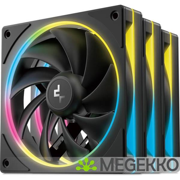 Grote foto deepcool fl12r se 3in1 computer behuizing ventilator 12 cm zwart computers en software behuizingen en kasten