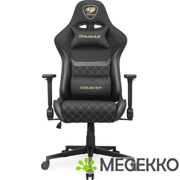 Grote foto cougar gaming armor one v2 f gaming stoel zwart goud huis en inrichting stoelen