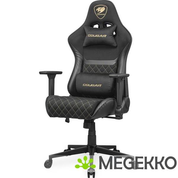 Grote foto cougar gaming armor one v2 f gaming stoel zwart goud huis en inrichting stoelen