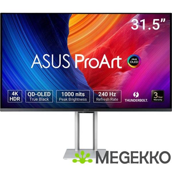 Grote foto asus proart oled pa32ucdm 31.5 4k ultra hd 240hz qd oled computers en software overige computers en software