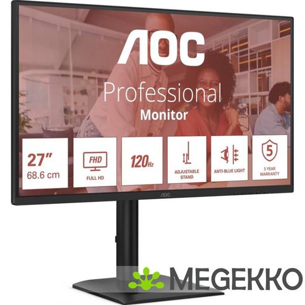 Grote foto aoc professional 27e4u 27 full hd 120hz ips monitor computers en software overige computers en software