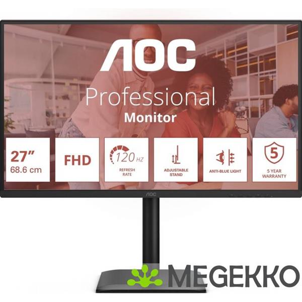 Grote foto aoc professional 27e4u 27 full hd 120hz ips monitor computers en software overige computers en software