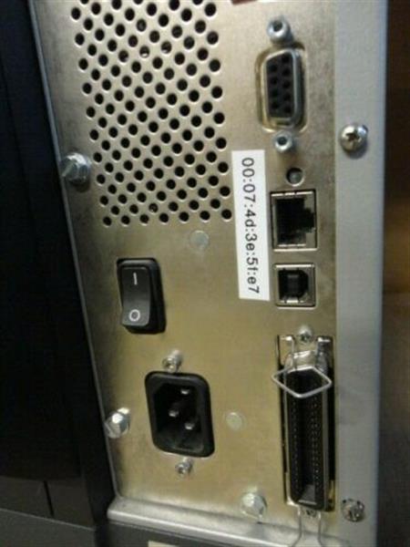 Grote foto zebra zm400 thermal transfer label printer 300dpi printhead rewinder computers en software printers