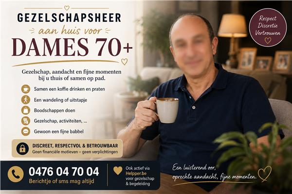 Grote foto gezelschapsheer aan huis voor dames 70 diensten en vakmensen welzijn overige