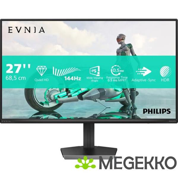 Grote foto philips evnia 27m2n3500nf 00 27 qhd 144hz ips monitor computers en software overige computers en software
