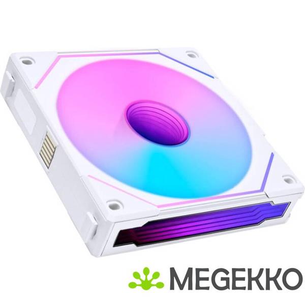 Grote foto lian li uni fan sl inf 120 3 pack white argb reverse blade pwm computers en software behuizingen en kasten