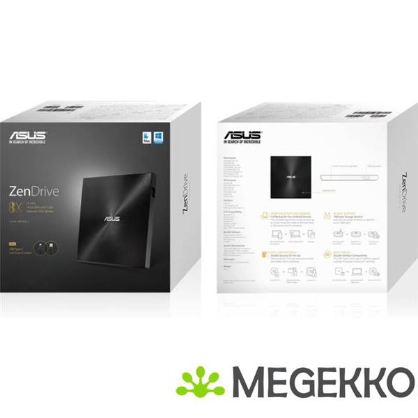 Grote foto asus optical zendrive u9m sdrw 08u9m u computers en software cd roms dvd en blu rays spelers en branders