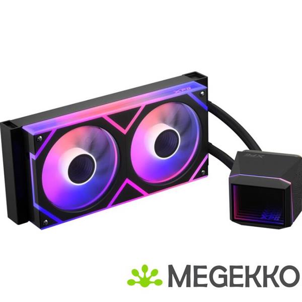 Grote foto xpg levante ii 240 zwart computers en software behuizingen en kasten