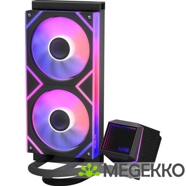 Grote foto xpg levante ii 240 zwart computers en software behuizingen en kasten