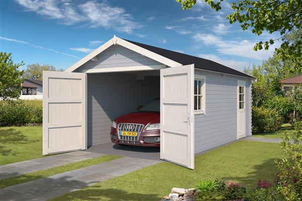 Grote foto garage dillon 300x540 onbehandeld vuren tuin en terras tuinhuisjes en blokhutten