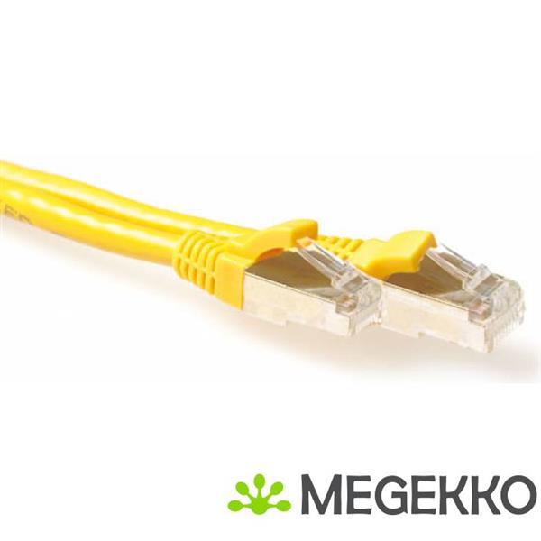 Grote foto act gele 10 meter lszh sftp cat6a patchkabel snagless met rj45 connectoren computers en software overige