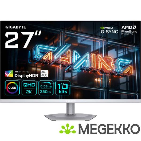 Grote foto gigabyte mo27q2a ice 27 quad hd 280hz qd oled gaming monitor computers en software overige computers en software