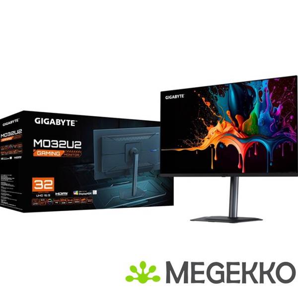 Grote foto gigabyte mo32u2 32 4k ultra hd 240hz qd oled gaming monitor computers en software overige computers en software