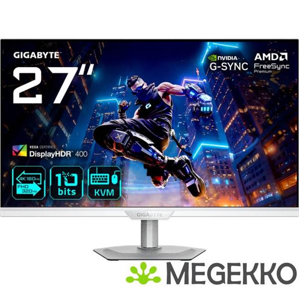 Grote foto gigabyte m27up ice 27 4k ultra hd 160hz ips gaming monitor computers en software overige computers en software