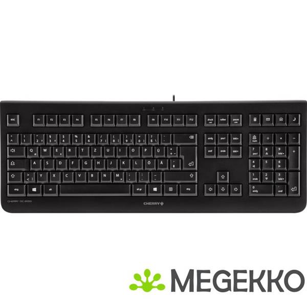 Grote foto cherry dc 2000 toetsenbord inclusief muis universeel usb belgisch zwart computers en software overige computers en software