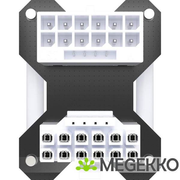 Grote foto corsair 180 degree male to female 12v 2x6 gpu power adapter type a white computers en software overige