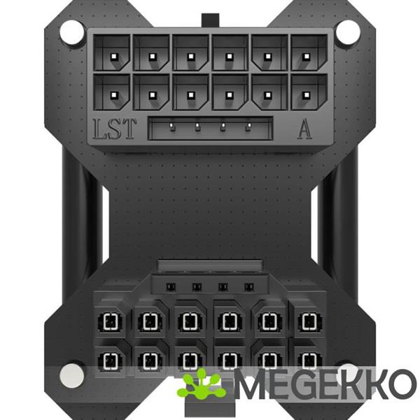 Grote foto corsair 180 degree male to female 12v 2x6 gpu power adapter black type a computers en software overige