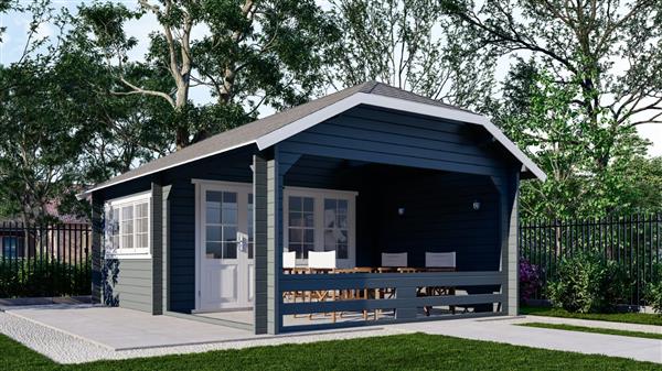 Grote foto nieuw blokhut wolfskap w4x3 3 tuin en terras tuinhuisjes en blokhutten