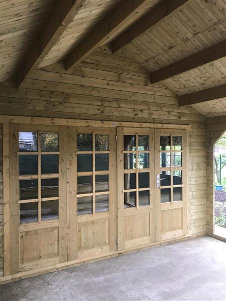 Grote foto nieuw blokhut wolfskap w4x3 3 tuin en terras tuinhuisjes en blokhutten