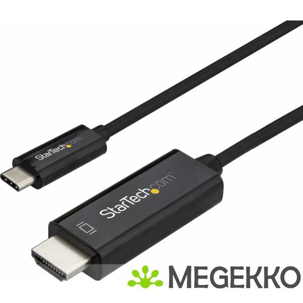 Grote foto startech.com 1m usb c naar hdmi kabel 4k bij 60hz zwart computers en software overige