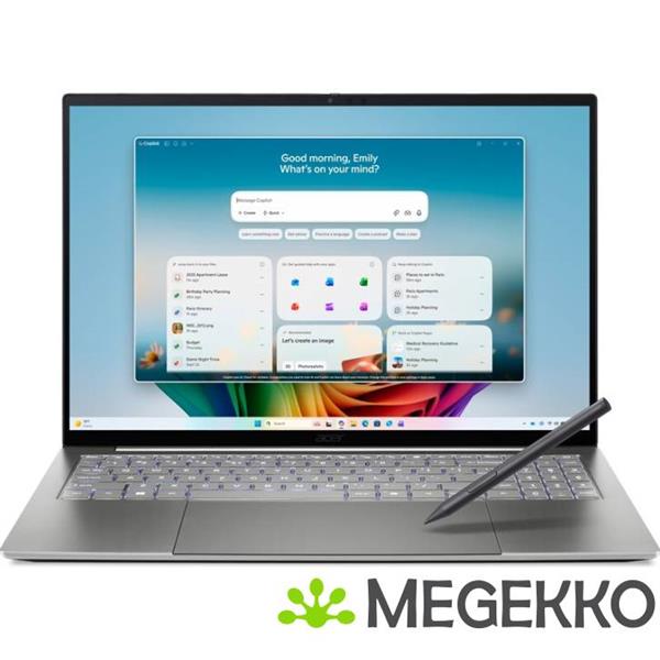 Grote foto acer swift 16 ai sf16 71t 95gr sf16 71t intel core ultra x9 oled laptop 32 1 computers en software overige computers en software