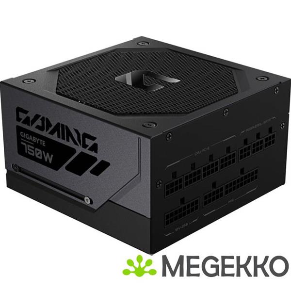 Grote foto gigabyte gaming 750gm pg5 power supply unit 750 w 20 4 pin atx atx zwart computers en software overige
