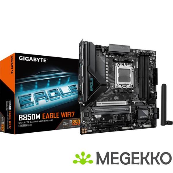 Grote foto gigabyte b850m eagle wifi7 amd b850 socket am5 micro atx computers en software moederborden