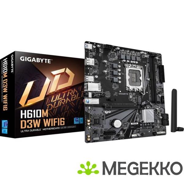 Grote foto gigabyte h610m d3w wifi6 computers en software moederborden