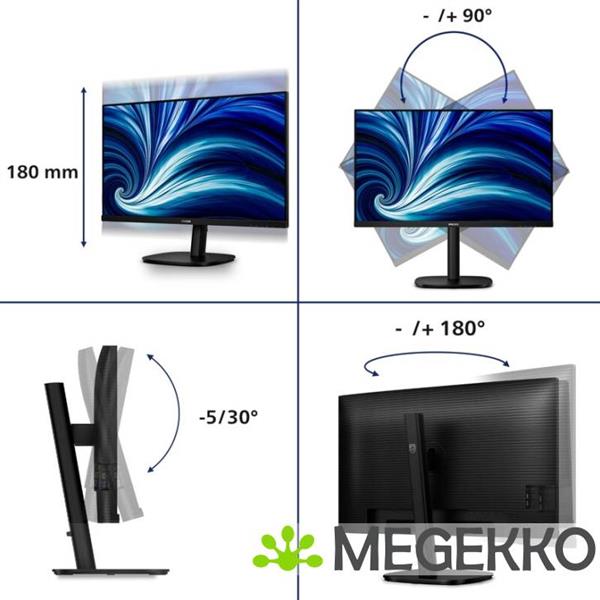 Grote foto philips 3000 series 32b2n3500 00 31.5 quad hd 100hz ips monitor computers en software overige computers en software