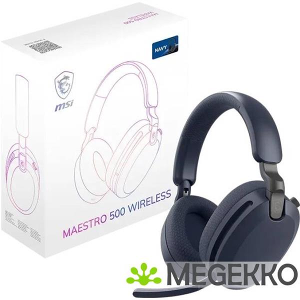 Grote foto msi maestro 500 wireless blauw audio tv en foto koptelefoons