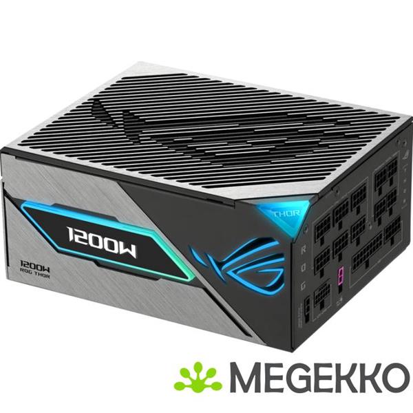 Grote foto asus rog thor 1200p3 gaming e power supply unit 1200 w 24 pin atx atx zwart computers en software overige