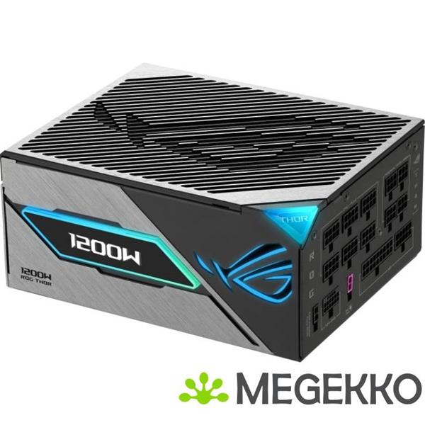 Grote foto asus rog thor 1200p3 gaming e power supply unit 1200 w 24 pin atx atx zwart computers en software overige