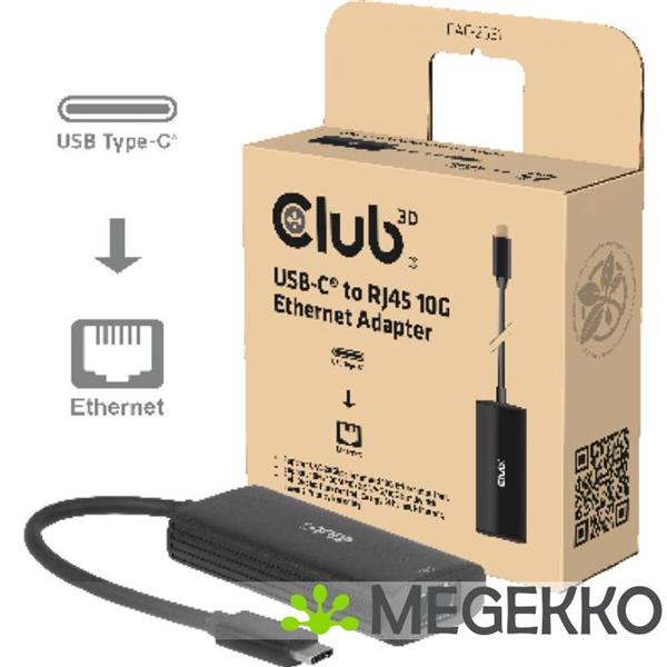 Grote foto club3d usb c naar rj45 10g ethernet adapter m v computers en software netwerkkaarten routers en switches