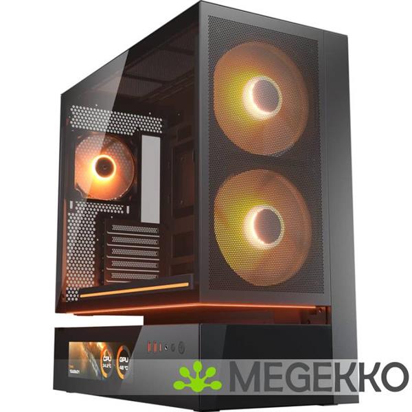 Grote foto cougar gaming cfv235 mesh vision midi tower zwart computers en software behuizingen en kasten