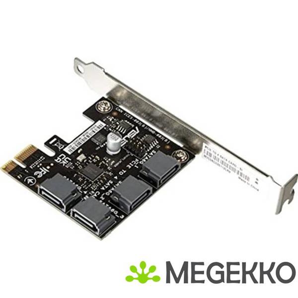 Grote foto asus pcie to 4 sata card si interfacekaart adapter intern computers en software videokaarten